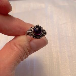 Vintage “poison” sterling silver ring